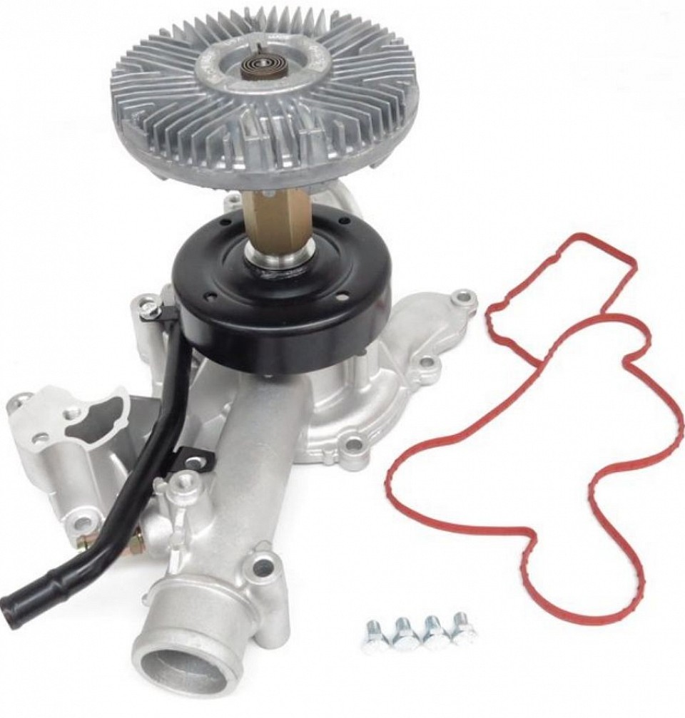 Bomba de agua con embrague de ventilador